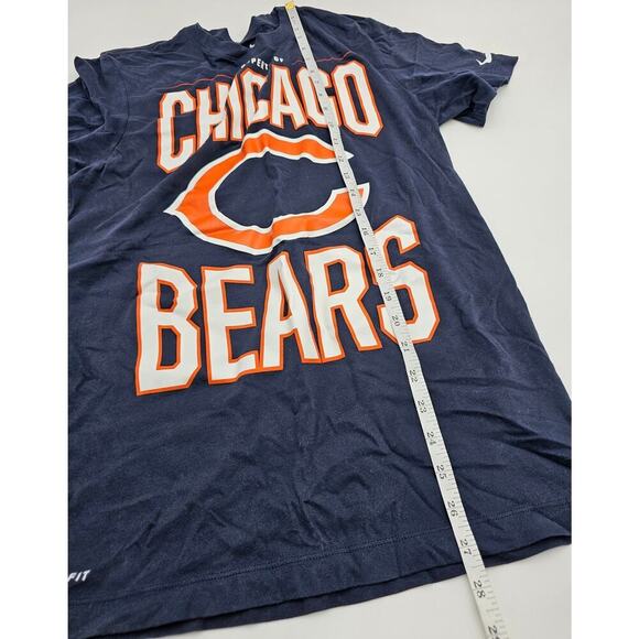 Nike Unisex Small Navy and Orange Chicago Bears NFL Drifit T-Shirt - Picture 6 of 8